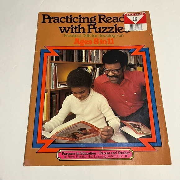 Practicing Reading With Puzzles Vintage 1979 Children's Activity Book NEW - Picture 1 of 6